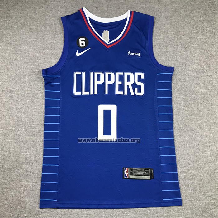 Camiseta Los Angeles Clippers Russell Westbrook NO 0 Icon 2022-23 Azul
